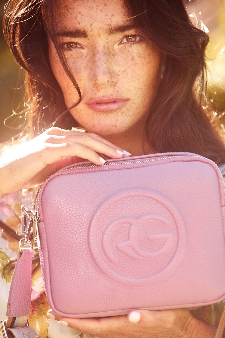 Roberta Gandolfi Roberta Pelle camera e crossbody in pelle con doppio scomparto e tracolla staccabile In Saldo
