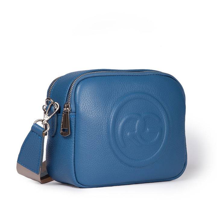 Roberta Gandolfi Roberta Pelle camera e crossbody in pelle con doppio scomparto e tracolla staccabile Nuova