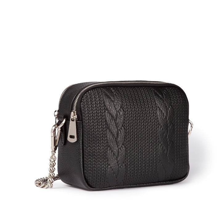 Roberta Gandolfi Camera Treccia borsa a spalla e crossbody in pelle stampata con tracolla catena Italia