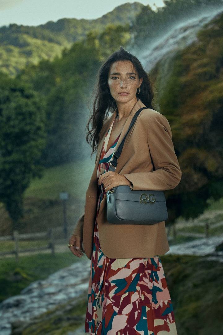 Roberta Gandolfi Dafne camera in pelle con tracolla staccabile Nuovo