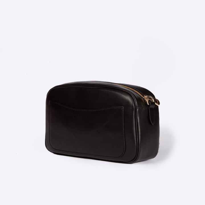 Roberta Gandolfi Dafne pony camera in pelle stampa animalier con tracolla staccabile Vendita
