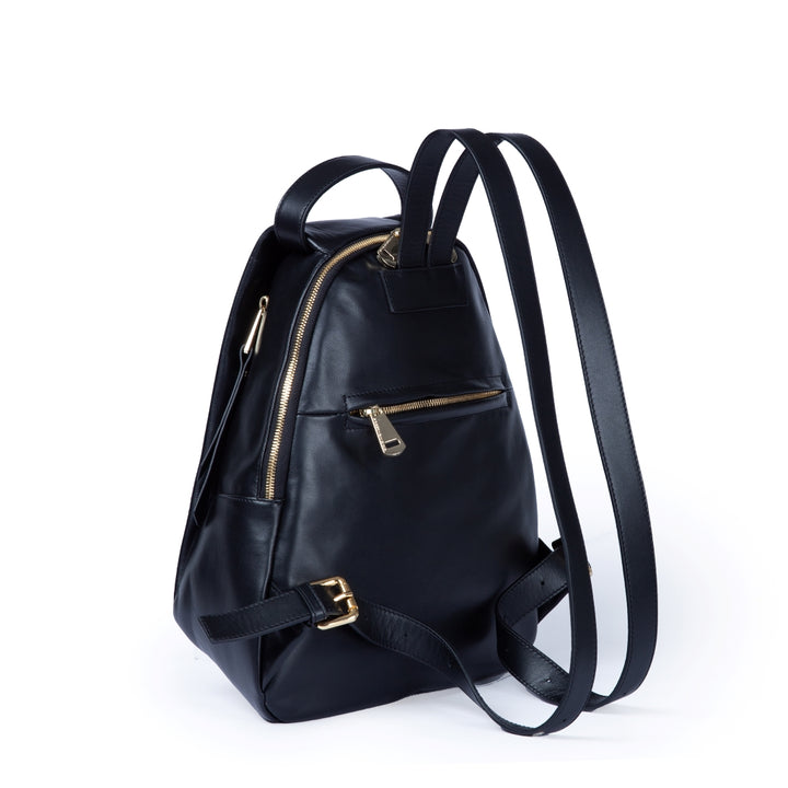 Roberta Gandolfi Micol Backpack in vitello liscio multitasche Sottocosto