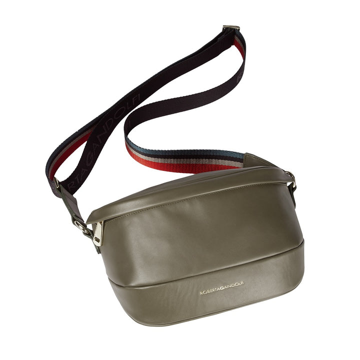 Roberta Gandolfi Micol Belt Bag in pelle con tracolla regolabile e catena amovibile In Vendita
