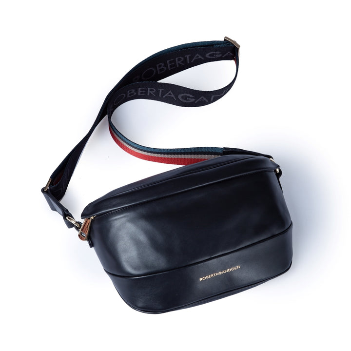 Roberta Gandolfi Micol Belt Bag in pelle con tracolla regolabile e catena amovibile Saldi