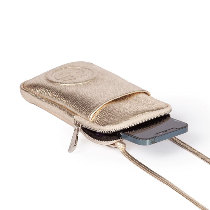 Roberta Gandolfi RG Phone holder in pelle di vitello con tracolla staccabile e regolabile Negozio