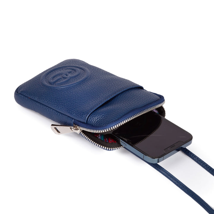 Roberta Gandolfi RG Phone holder in pelle di vitello con tracolla staccabile e regolabile Moda