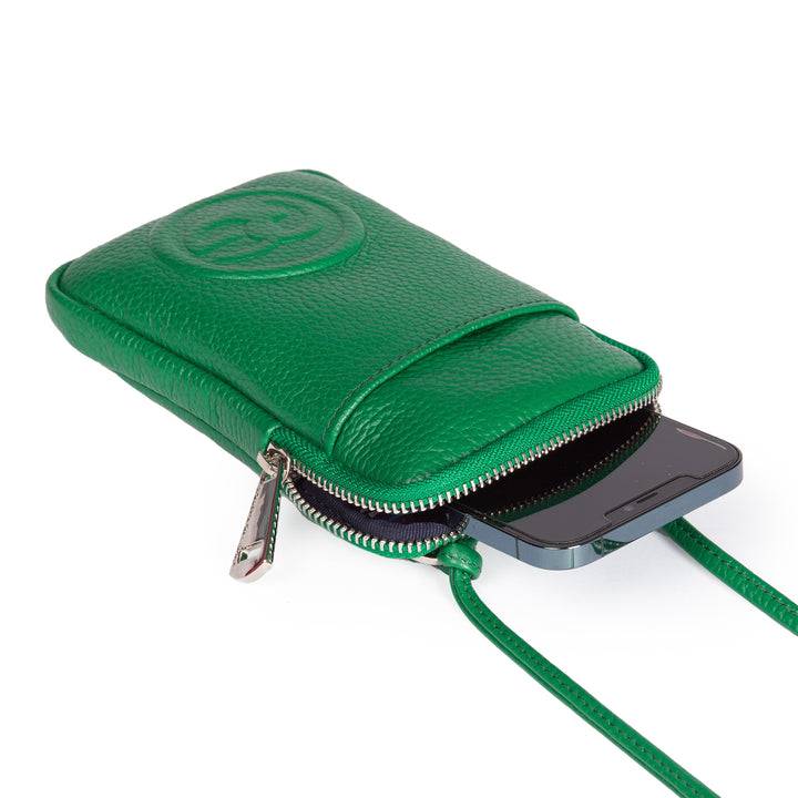 Roberta Gandolfi RG Phone holder in pelle di vitello con tracolla staccabile e regolabile Qualità Garantita
