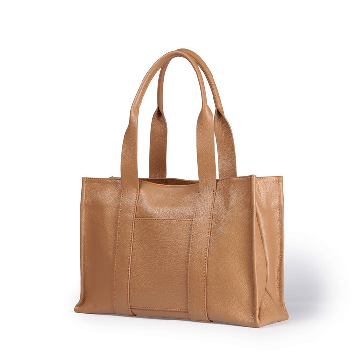 Roberta Gandolfi Tessa shopping in pelle con charms colorato e pratica tasca esterna Online