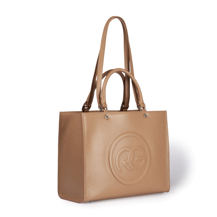 Roberta Gandolfi Roberta Pelle medium Borsa a mano in pelle con doppi spallacci per essere portata a spalla e tramezza Offerte