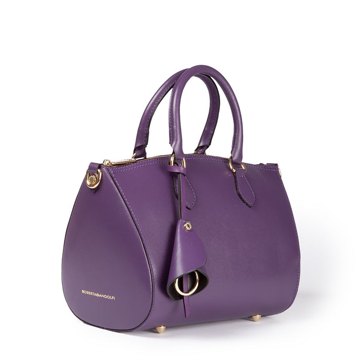 Roberta Gandolfi Nicole bowling in pelle stampa "light saffiano" con tracolla staccabile e regolabile Promozione