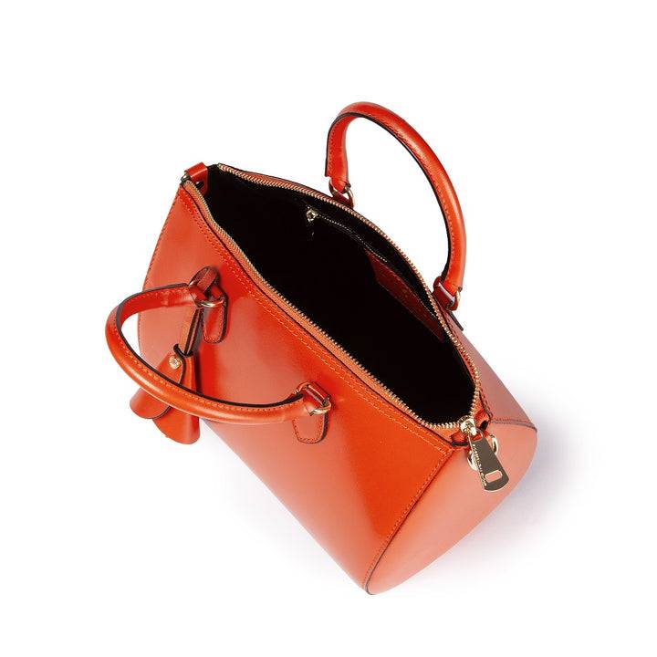 Roberta Gandolfi Nicole bowling in pelle stampa "light saffiano" con tracolla staccabile e regolabile Pezzi Unici