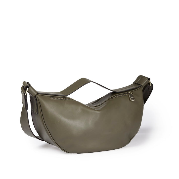 Roberta Gandolfi Micol Banana small cross body in vitello liscio con tracolla regolabile Consegna Veloce