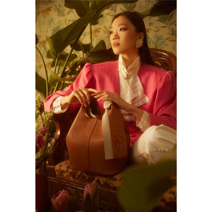 Roberta Gandolfi Maia handbag borsa a mano in pelle martellata e tracolla staccabile Hotsell