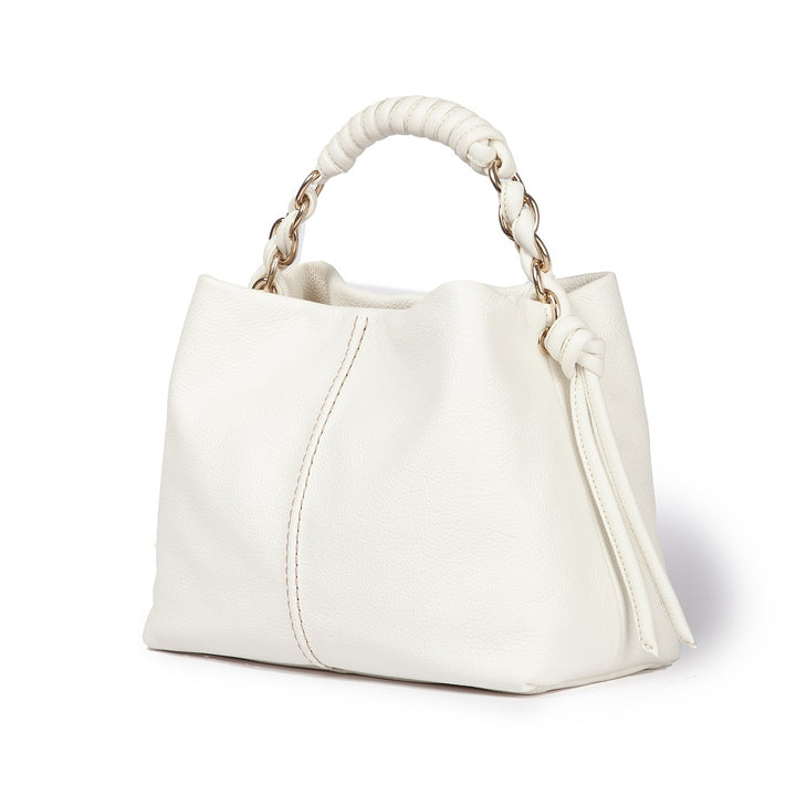 Roberta Gandolfi Amina small borsa a mano in pelle con manico tubolare fasciato e tracolla staccabile Saldi