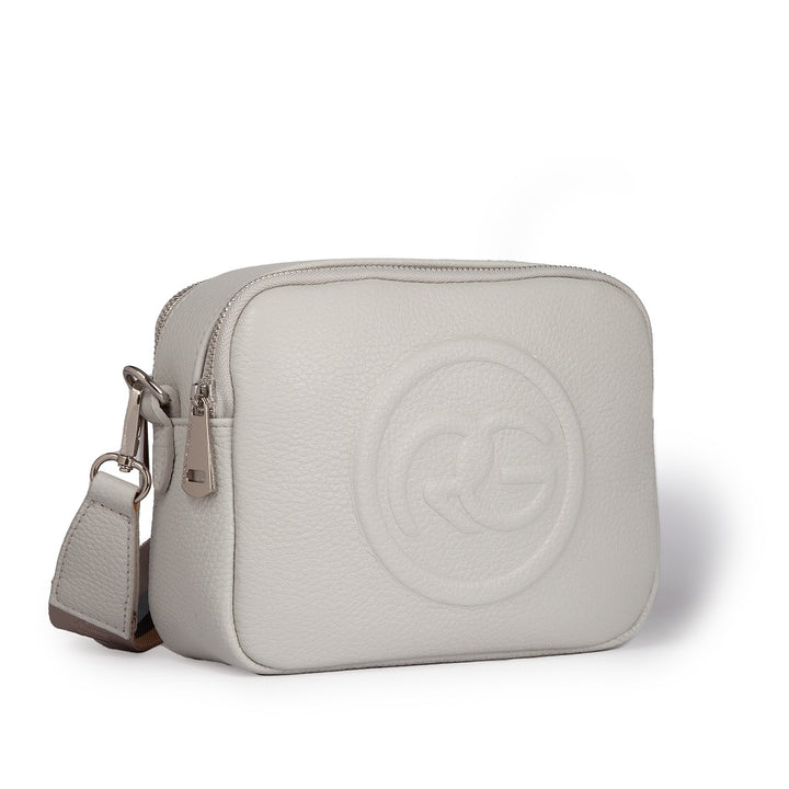 Roberta Gandolfi Roberta Pelle camera e crossbody in pelle con doppio scomparto e tracolla staccabile Saldi Di Fabbrica