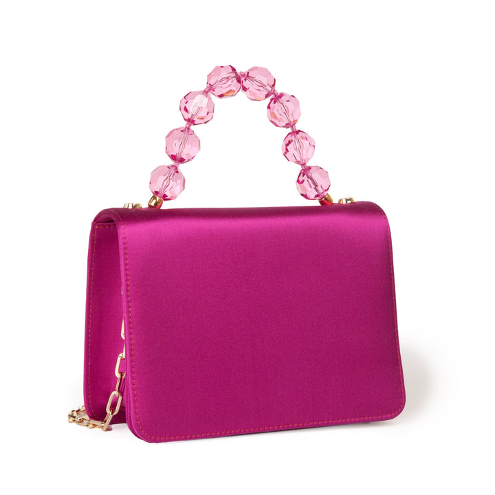 Roberta Gandolfi Sirenetta Mini bag in raso di seta e manico gioiello Sconti questo mese