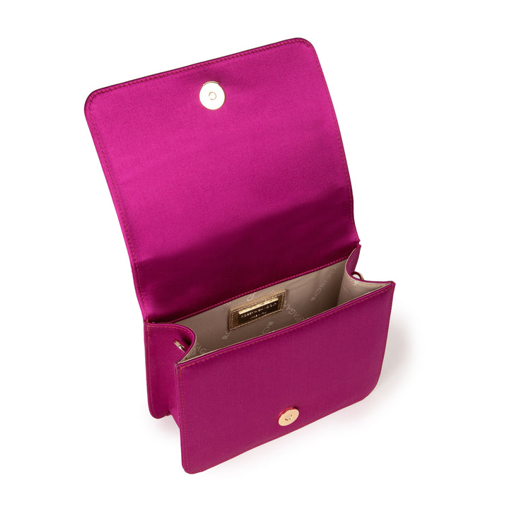 Roberta Gandolfi Sirenetta Mini bag in raso di seta e manico gioiello Sconti questo mese