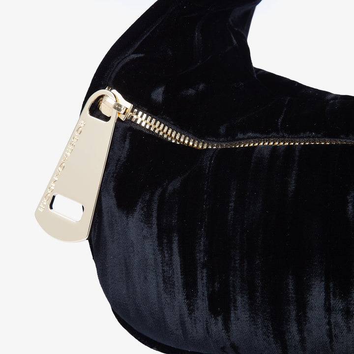 Roberta Gandolfi Bunny Velvet borsa a mano con tracolla staccabile in velluto plissè Hotsell