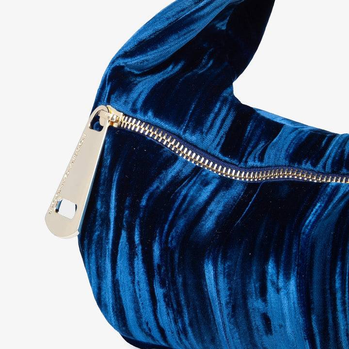 Roberta Gandolfi Bunny Velvet borsa a mano con tracolla staccabile in velluto plissè Negozio