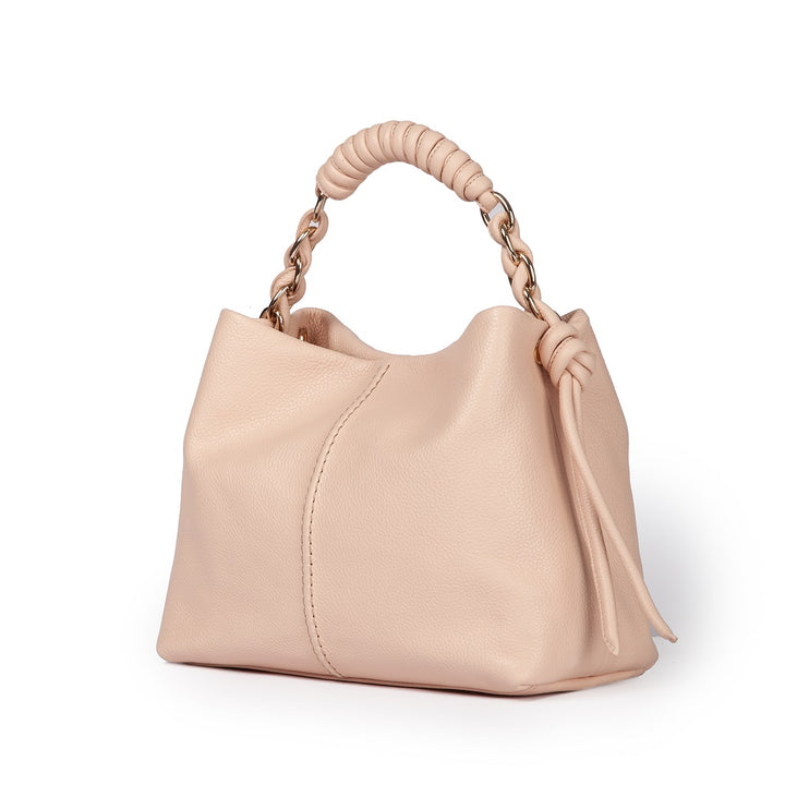 Roberta Gandolfi Amina small borsa a mano in pelle con manico tubolare fasciato e tracolla staccabile Offerta San Valentino