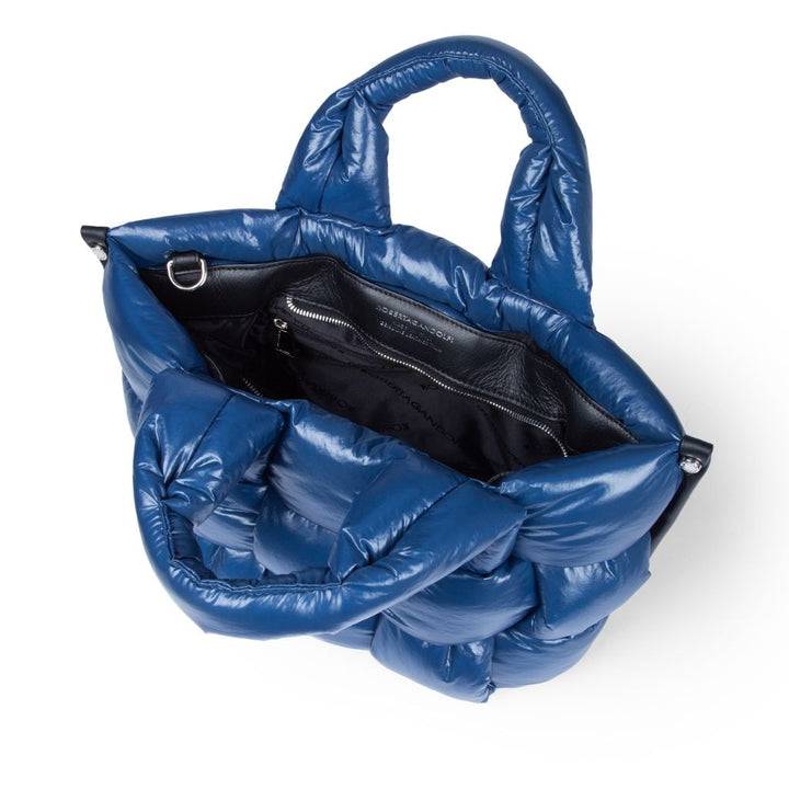 Roberta Gandolfi Greta small borsa in tessuto antigoccia intrecciata a mano con finiture in pelle Grandi sconti