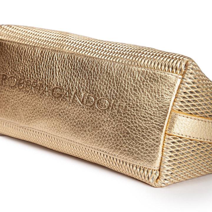 Roberta Gandolfi Yuma baguette in pelle con spallaccio regolabile Liquidazione