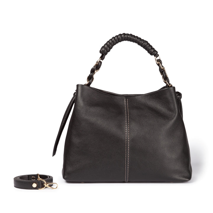 Roberta Gandolfi Amina large borsa a mano in pelle con manico tubolare fasciato e tracolla staccabile Fino al 60% di sconto
