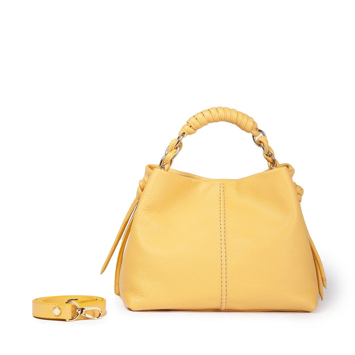 Roberta Gandolfi Amina small borsa a mano in pelle con manico tubolare fasciato e tracolla staccabile Fino al 65% di sconto