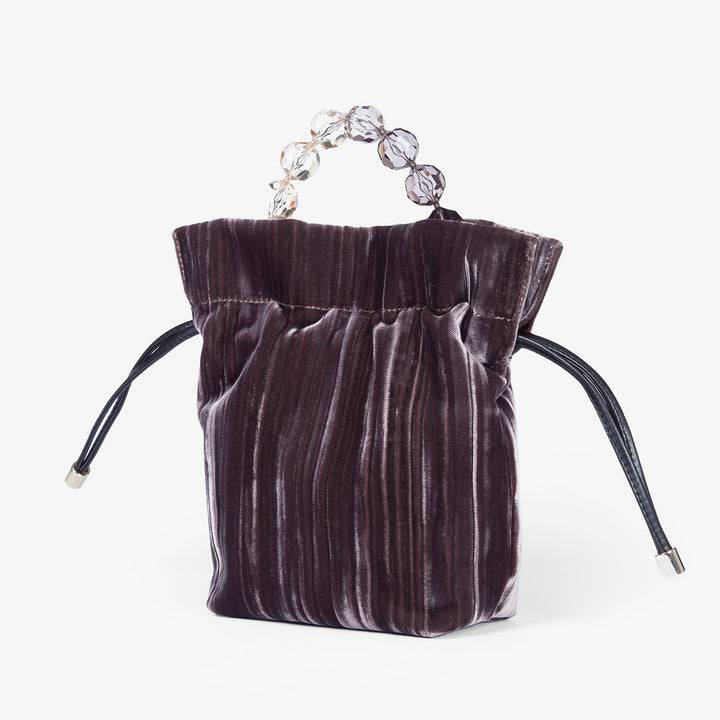 Roberta Gandolfi Sirenetta Tulip Velluto Plissè e manico gioiello 50% di sconto con spedizione gratuita