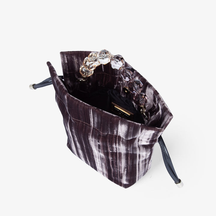 Roberta Gandolfi Sirenetta Tulip Velluto Plissè e manico gioiello 50% di sconto con spedizione gratuita