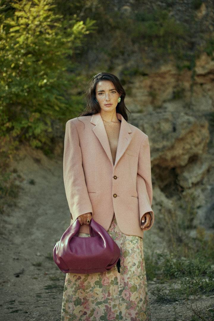 Roberta Gandolfi Emily bowling medium in pelle con tracolla staccabile Limitato a 3 giorni