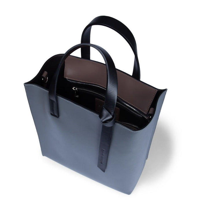Roberta Gandolfi Arianna Tote borsa in pelle bicolor con tracolla staccabile Qualità