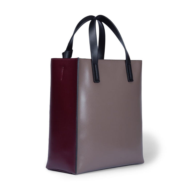 Roberta Gandolfi Arianna Tote borsa in pelle bicolor con tracolla staccabile Vendita