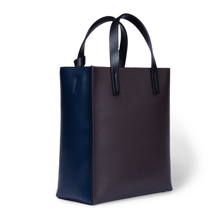 Roberta Gandolfi Arianna Tote borsa in pelle bicolor con tracolla staccabile Promozione