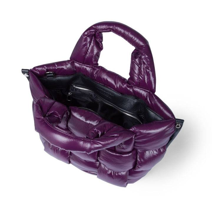 Roberta Gandolfi Greta small borsa in tessuto antigoccia imbottita ed intrecciata a mano con finiture in pelle Saldi