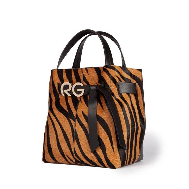 Roberta Gandolfi Dafne pony medium borsa a mano in pelle stampa animalier con tracolla staccabile Hotsell