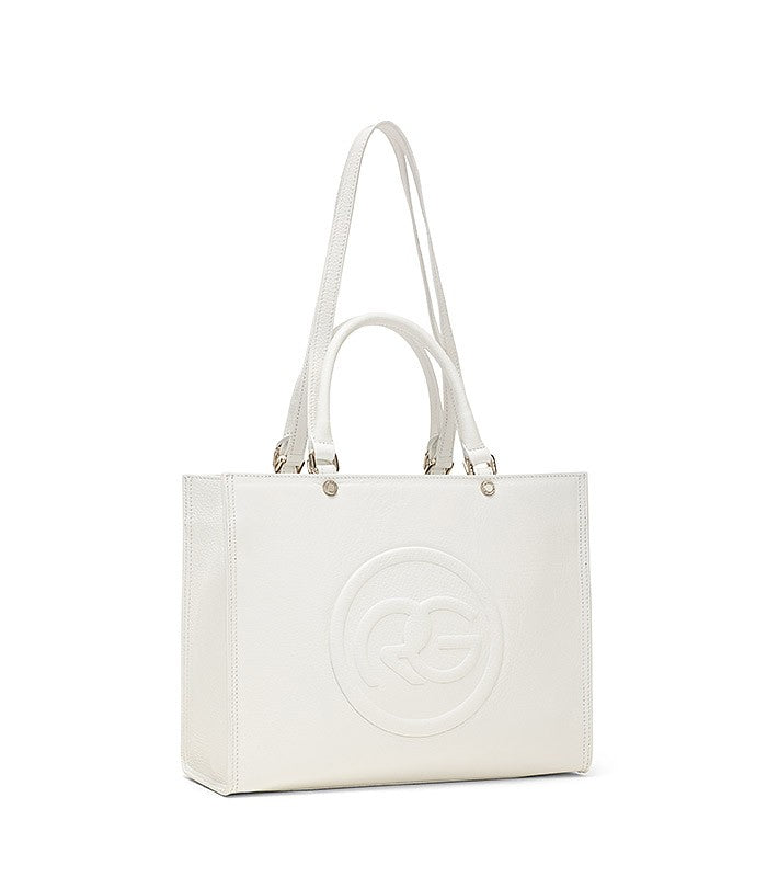 Roberta Gandolfi Roberta Pelle medium Borsa a mano in pelle con doppi spallacci per essere portata a spalla e tramezza Offerta Giorno del Papà