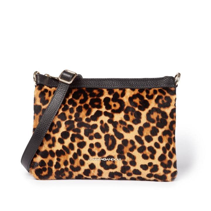 Roberta Gandolfi Alice Pony small borsa in cavallino e pelle martellata con tracolla regolabile e staccabile Offerta migliore