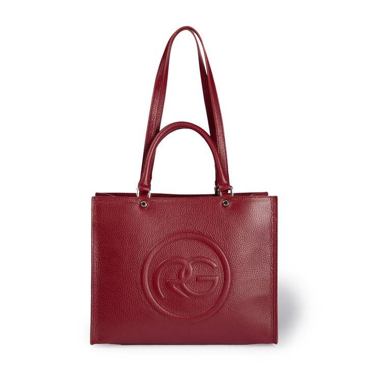 Roberta Gandolfi Roberta Pelle medium Borsa a mano in pelle con doppi spallacci per essere portata a spalla e tramezza Offerte stagionali