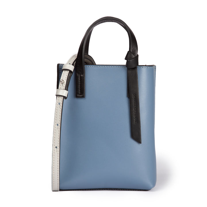 Roberta Gandolfi Cinzia Mini bag in pelle bicolor e tracolla staccabile ACQUISTA ORA