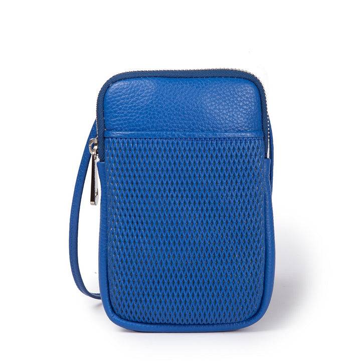 Roberta Gandolfi Yuma Phone holder in pelle di vitello con tracolla staccabile e regolabile e tasca esterna Fino al 65% di sconto