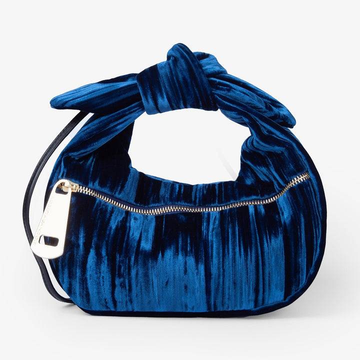 Roberta Gandolfi Bunny Velvet borsa a mano con tracolla staccabile in velluto plissè Limitato a 3 giorni
