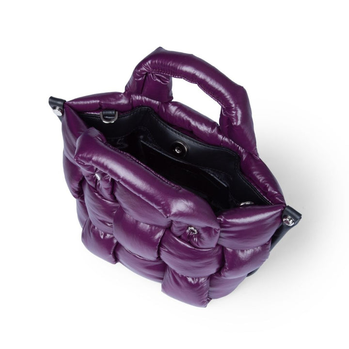 Roberta Gandolfi Greta Mini borsa in tessuto antigoccia imbottita ed intrecciata a mano con finiture in pelle Black Friday Prezzi