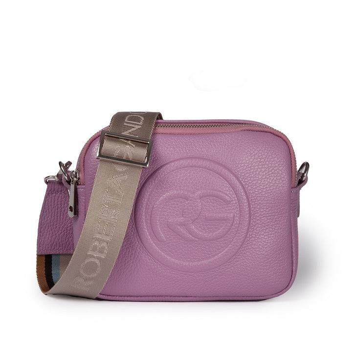 Roberta Gandolfi Roberta Pelle camera e crossbody in pelle con doppio scomparto e tracolla staccabile Vendita Calda