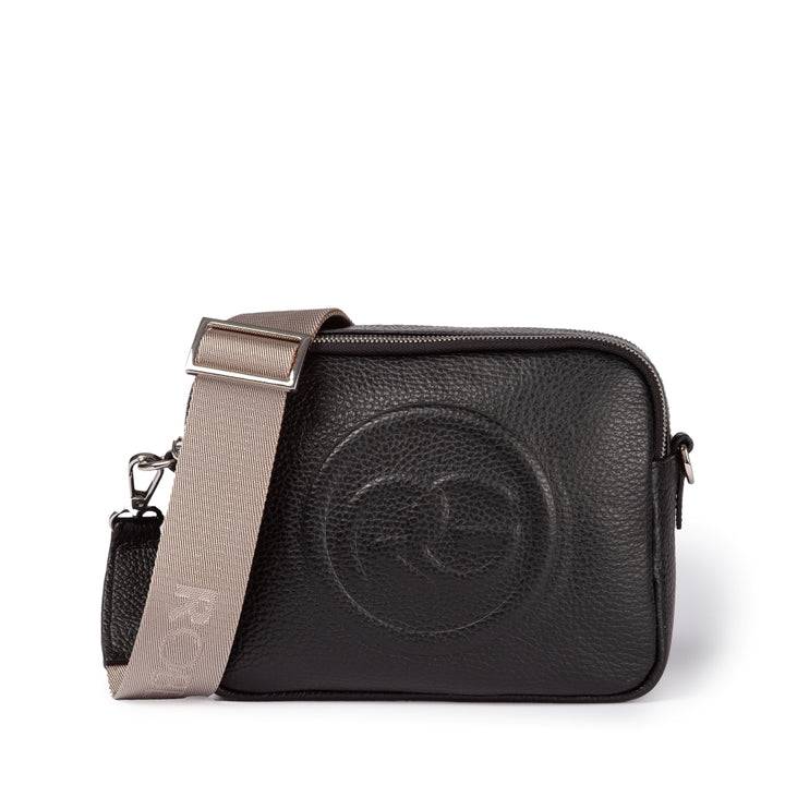 Roberta Gandolfi Roberta Pelle camera e crossbody in pelle con doppio scomparto e tracolla staccabile Black Friday