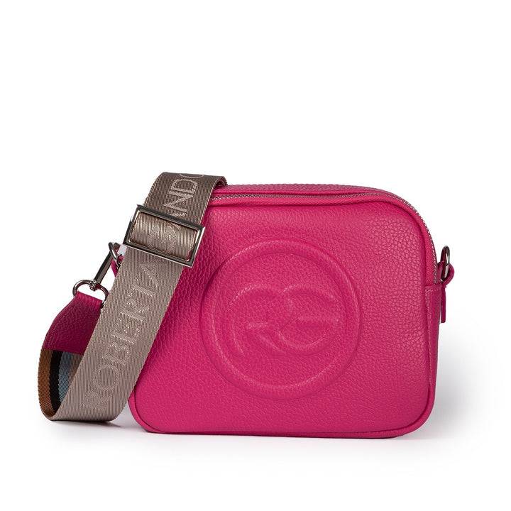 Roberta Gandolfi Roberta Pelle camera e crossbody in pelle con doppio scomparto e tracolla staccabile Offerta Giorno del Papà