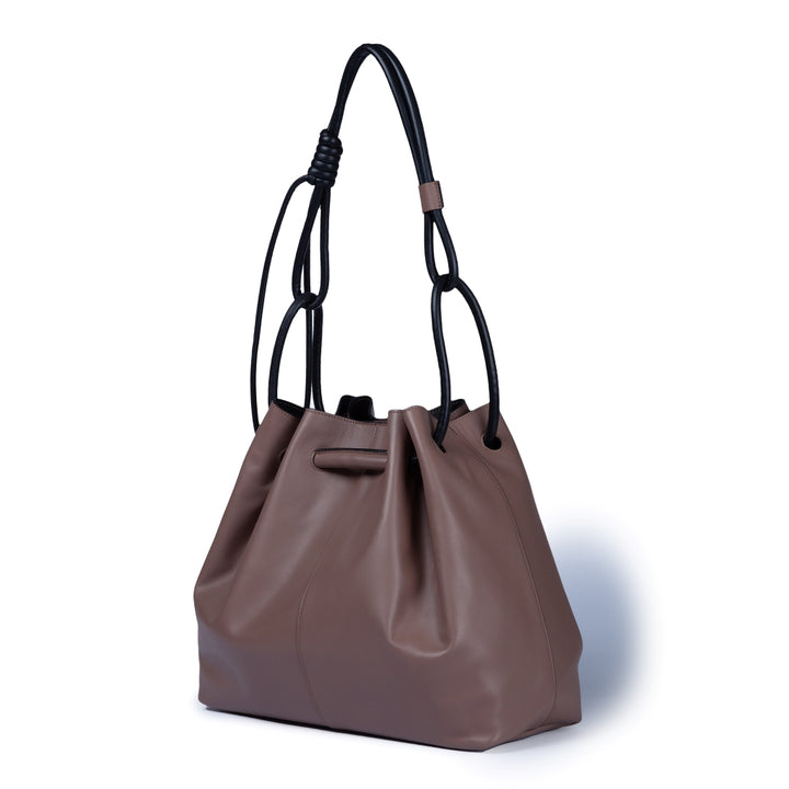 Roberta Gandolfi Gisella Large borsa con doppia portabilità mano o spalla in morbido vitello Smaltimento dello stoccaggio