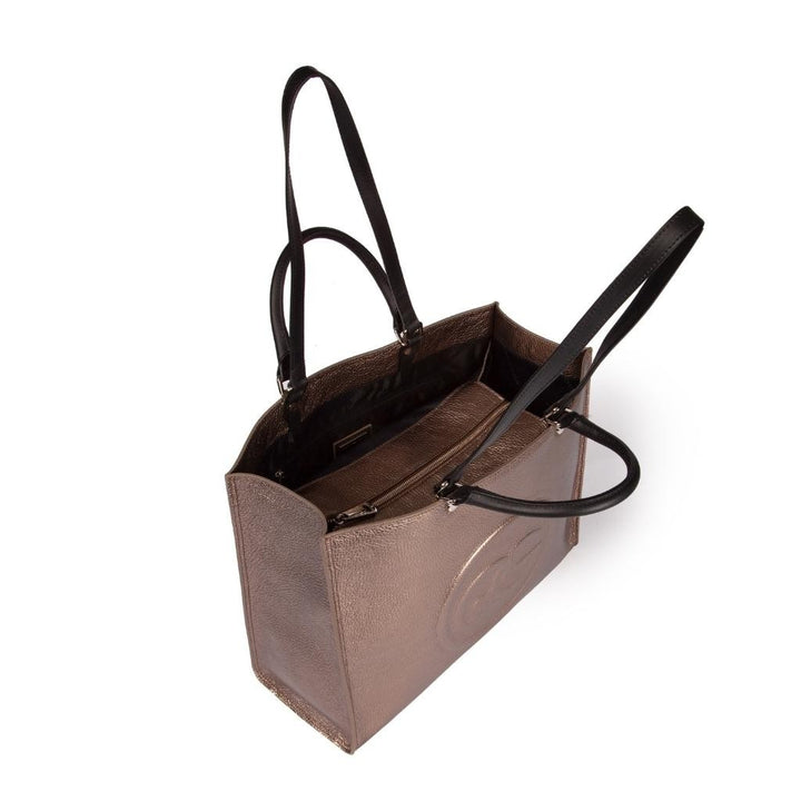 Roberta Gandolfi Roberta Pelle Large Borsa a mano in pelle con doppi spallacci per essere portata a spalla e tramezza Fino al 55% di sconto