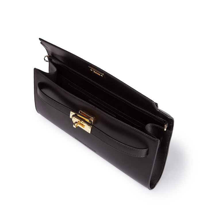 Roberta Gandolfi Jade cluch borsa in pelle con chiusura manico retrattile e tracolla staccabile e regolabile Sottocosto