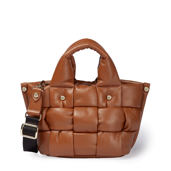 Roberta Gandolfi Greta Mini Nappa borsa in soffice pelle di agnello imbottita ed intrecciata a mano Novità
